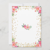 Ballerina Dinosaur Pink Princess Crown Uitnodiging (Achterkant)