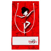 Ballerina Doll | Ballet | Rood | Personaliseren Klein Cadeauzakje (Voorkant)