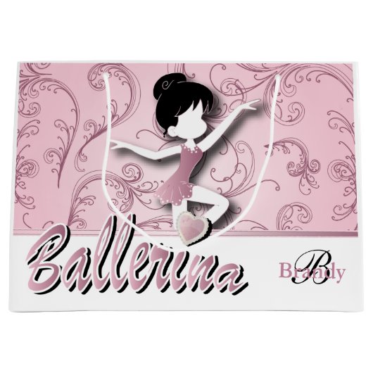 Ballerina Doll | Roze Tourmaline | Personaliseren Groot Cadeauzakje (Voorkant)