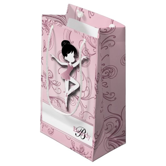 Ballerina Doll | Roze Tourmaline | Personaliseren Klein Cadeauzakje (Voorkant Gekanteld)