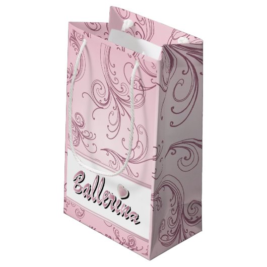 Ballerina Doll | Roze Tourmaline | Personaliseren Klein Cadeauzakje (Achterkant Gekanteld)