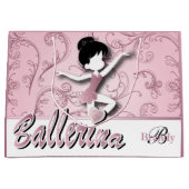 Ballerina Doll | Roze Tourmaline | Personaliseren Large Cadeautasje (Voorkant)