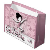 Ballerina Doll | Roze Tourmaline | Personaliseren Large Cadeautasje (Voorkant Gekanteld)
