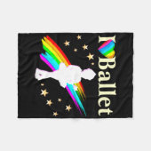 BALLERINA DREAMS IS WAAR FLEECE DEKEN (Voorkant (Horizontaal))