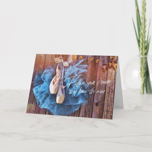 BALLERINA DREAMS WENSKAART BEDANKKAART (Voorkant)