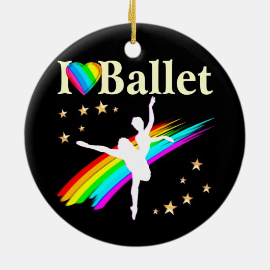 BALLERINA DROMEN KOMEN TOT WARE VORMGEVING KERAMISCH ORNAMENT (Achterkant)