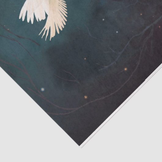 Ballerina droomt vogelpest Butterflies Tissuepapier (Detail)