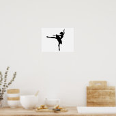 Ballerina druk Poster (Keuken)
