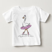 Ballerina Dwaze Gans Op Hol Custom Tekst (Voorkant)