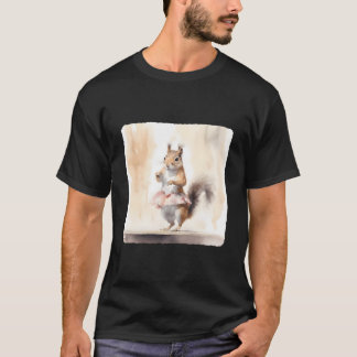 Ballerina Eekhoorn Toneel Dans Gracieus Perforce T-shirt