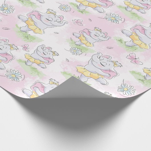 Ballerina Elephant Cadeaupapier (Hoek)