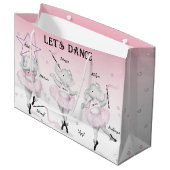 Ballerina Elephant Dance Overweging Groot Cadeauzakje (Voorkant Gekanteld)
