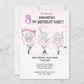 Ballerina Elephant Dance Overweging Kaart (Voorkant)