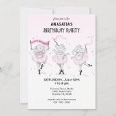 Ballerina Elephant Dance Overweging Kaart (Voorkant)