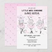 Ballerina Elephant Dance Overweging Kaart (Voorkant / Achterkant)