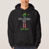 Ballerina Elf Matching Family Kerstparty Paja Hoodie (Voorkant)