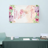 Ballerina en Baby Unicorn en Flowers Banner (Beurs)