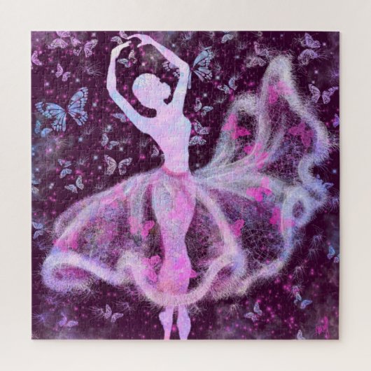 Ballerina en Butterflies Jigzaag Puzzle - Ballet Legpuzzel (Verticaal)