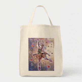 Ballerina en Butterflies Paars Gold Tote Bag