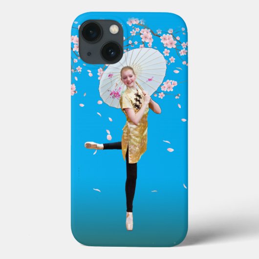 Ballerina en Cherry Blossom Case-Mate iPhone Case (Achterkant)