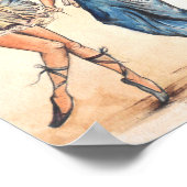 Ballerina en de clown poster (Hoek)