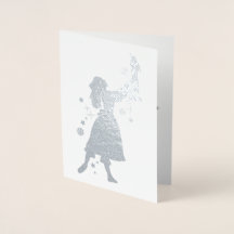 Ballerina en notenkraker dansen in de sneeuw