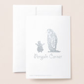 Ballerina en notenkraker dansen in de sneeuw folie kaarten (Met envelop)