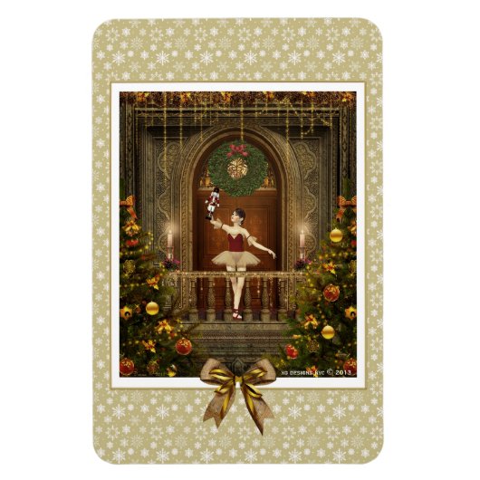 Ballerina en Notenkraker Flexi Magnet Magneet (Verticaal)