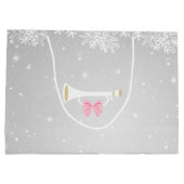 Ballerina en Notenkraker Kerstcadeau Tas Large Cadeautasje (Achterkant)