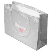 Ballerina en Notenkraker Kerstcadeau Tas Large Cadeautasje (Achterkant Gekanteld)