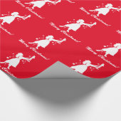 Ballerina en Nutcracker Merry Kerstmis Cadeaupapier (Hoek)