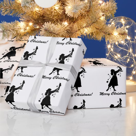 Ballerina en Nutcracker Merry kerstwrapping Cadeaupapier (Feestdagen)
