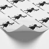 Ballerina en Nutcracker Merry kerstwrapping  Cadeaupapier (Hoek)