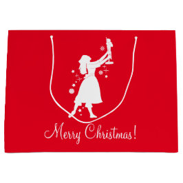 Ballerina en Nutcracker met Kerstmis Groot Cadeauzakje