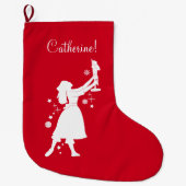 Ballerina en Nutcracker met Kerstmis Grote Kerstsok (Voorkant)