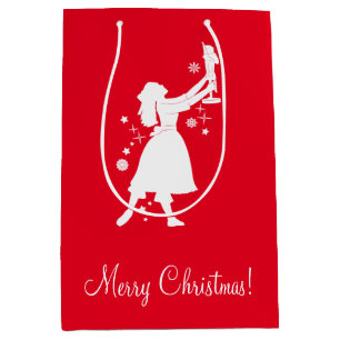 Ballerina en Nutcracker met Kerstmis Medium Cadeauzakje