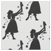Ballerina en Nutcracker met Kerstmis Stof (Close Up)