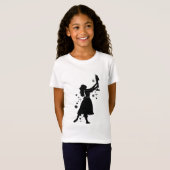 Ballerina en Nutcracker met Kerstmis T-shirt (Voorkant volledig)