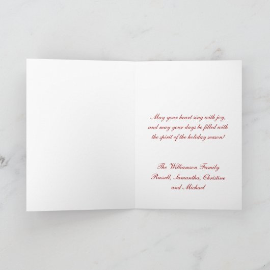 Ballerina en Nutcracker Season's Greetings Kaart (Binnen)