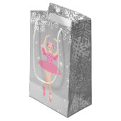 Ballerina en Nutkraker kerstcadeautas Klein Cadeauzakje (Voorkant Gekanteld)