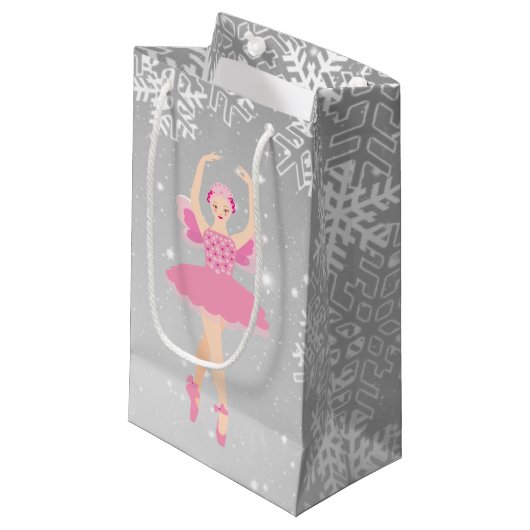 Ballerina en Nutkraker kerstcadeautas Klein Cadeauzakje (Voorkant Gekanteld)