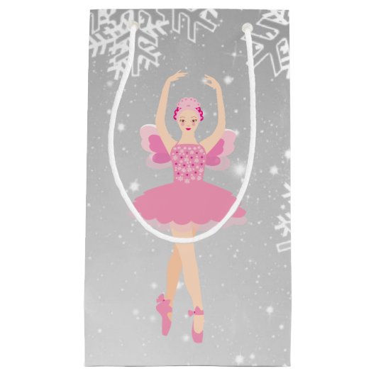 Ballerina en Nutkraker kerstcadeautas Klein Cadeauzakje (Voorkant)