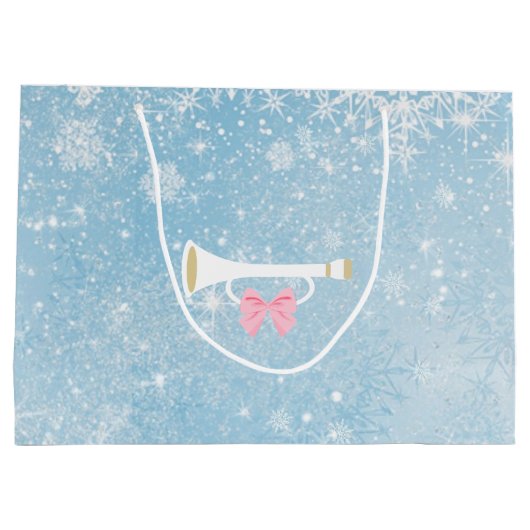 Ballerina en Nutkraker kerstcadeautas Large Cadeautasje (Achterkant)