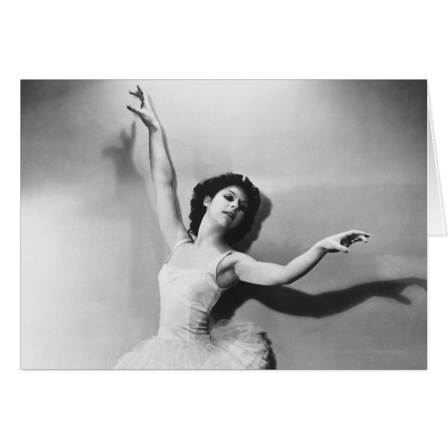 Ballerina en pointe B&W (Voorkant Horizontaal)