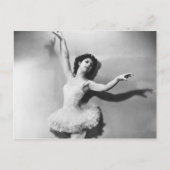 Ballerina en pointe B&W Briefkaart (Voorkant)