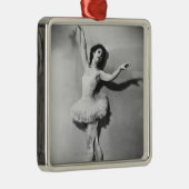 Ballerina en pointe B&W Metalen Ornament (Rechts)