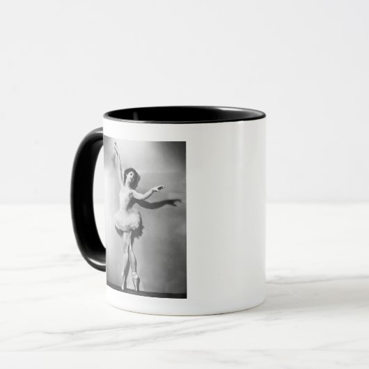 Ballerina en pointe B&W Mok (Voorkant links)