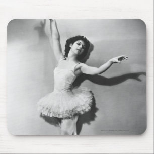 Ballerina en pointe B&W Muismat