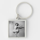 Ballerina en pointe B&W Sleutelhanger (Voorkant)