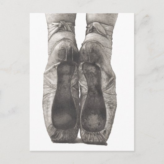 Ballerina en Pointe Briefkaart (Voorkant)
